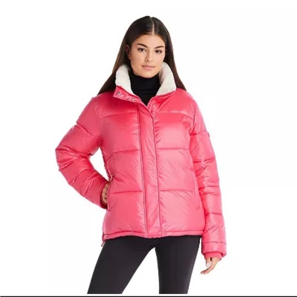 Koolaburra by UGG Sherpa-Trim Puffer Jacket M